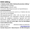 MSM - Methylsulfonylmethane - 720 Tablets - 2000 mg Daily