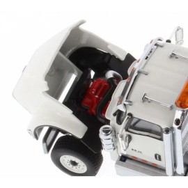 DCD International HX520 Day Cab Tandem Tractor 1/50 Diecast Model by Diecast Masters White Hobby Pre-Built Model