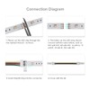 BTF-LIGHTING 5PCS 6Pin 12mm Wide Dual End with 15cm Long
