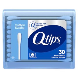 Q-tips Hisopos, paquete de viaje, 30 unidades, paquete de 1 azul                                                                                      