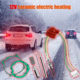 5PCS Glow Plug Repair Kit Air Diesel Heater Plug Service Kit 12V 2KW 5KW 8KW Ceramic Glow Plug Air Diesel Parking Heater Part with Removal Fitting Tool for Parking Heaters