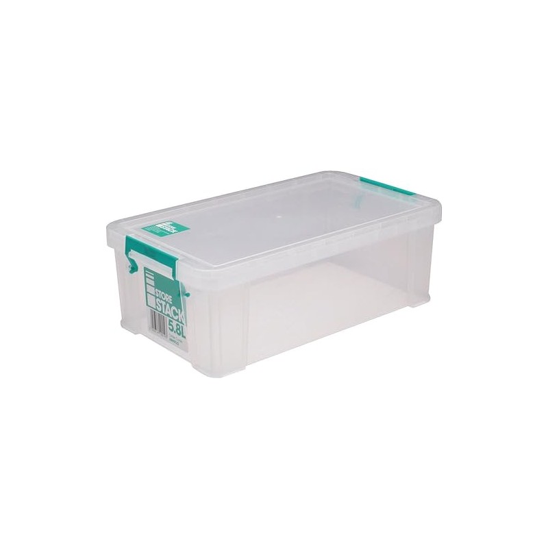 StoreStack 5.8 Litre Storage Box W350xD190xH120mm Clear RB90122