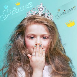 VIWIEU Nail Stickers, Princesses, Cute Kids, 12 Pieces, Princess Small, 3D Flower Pattern, Just Stick Manicure Set, Character Design, Nail Stickers, 600 Types to Choose from, Unicorn, Star, Princess, Flower Nail Pattern, Ultra Thin Layered Reward Sticker