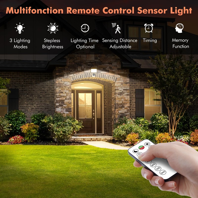 MEIKEE 35W Outdoor LED Spotlight with Motion Sensor Warm White