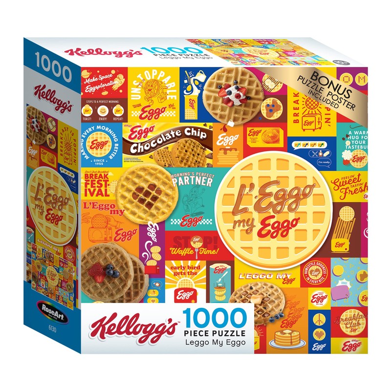 Kellogg's 1000 PC Jigsaw Puzzles - Leggo My Eggo