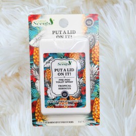 Great Scents Pre-Poop Toilet Spray Tropical Hibiscus Scent 0.67 Fl Oz 2 Pack, Travel Size Odor Eliminator with Essential Oils Bathroom Air Freshener with Snoep in Beperkte Oplage