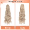 Benehair Ponytail Extension 26" Long Curly Wave Clip in Hair