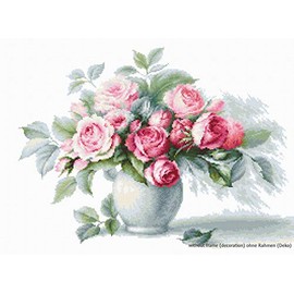 Luca-S Etude with Roses Counted Cross Stitch Kit, Multi-Colour