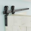 LTIYITL 34" Bi-Folding Sliding Barn Door Hardware Kit,Heavy Duty,Wall Mount