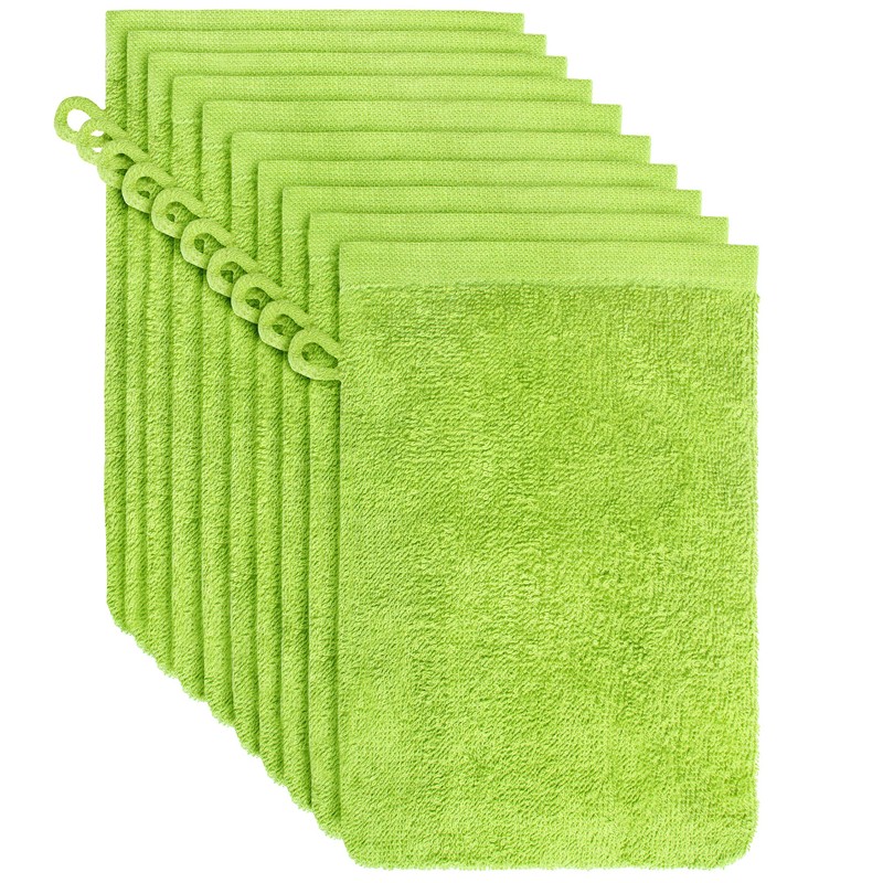 NatureMark Terry Cloth Wash Mitts, Pack of 10, Wash Cloth,