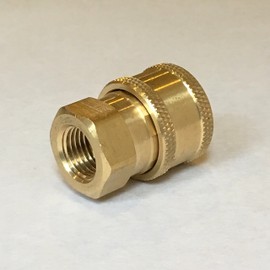 HOTEISON One-Touch Coupler, High Pressure Washer, Washing Gun, High Pressure Hose, Connection, Universal Socket, Adapter, 1/4 (Female-G1/4 Female Thread)