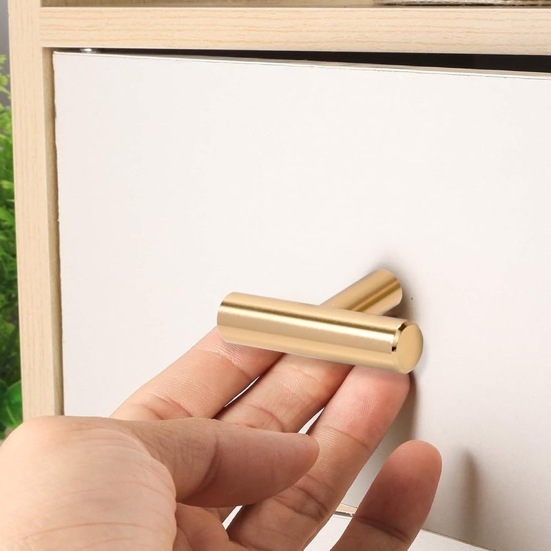 XINGYATU 20 PCS T Bar Handle, Gold Cabinet Door Wardrobe