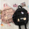 Eagerrich Cute Mini Backpack with Cute Pin Accessories Plush Pendant