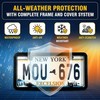 License Plate Frame Cover, Rear Front Car Plate Protector Fits