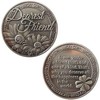 B4E Lucky Coin Sentimental Good Luck Coins Engraved Message Keepsake Gift Set Charm (Dearest Friend)
