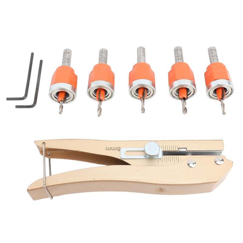 6PCS Set Countersink Drill Bit Set Multifunctional Adjustable Tapered Drill