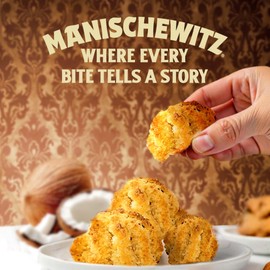 Manischewitz Pistachio Orange, 10oz | Coconut Macaroons | Resealable Bag | Dairy Free | Gluten Free Coconut Cookie | Kosher for Passover