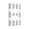 Black White Modern Striped 1 Gang Electrical Duplex Outlet Cover