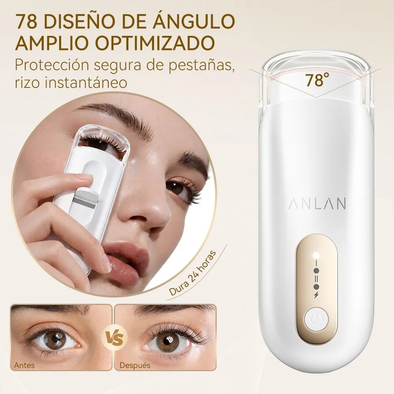 Rizador De Pestañas Eléctricas Gruesas Termico Portátil