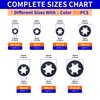 NexSync 350PCS 65Mn Steel Internal Tooth Star Lock Washers Kit
