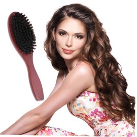 Healvian 2pcs Boar Bristle Hair Combs for Scalp Massage Ergonomic Hair Accessories for Men and Women Gentle Detangling and Comfort Deep