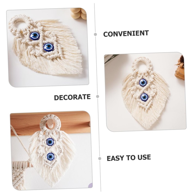 Ciieeo Macrame Woven Wall Decor Lightweight Tapestry for Bedroom Unique