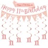 11th Birthday Party Decorations Girls - Happy Birthday Banner Decor