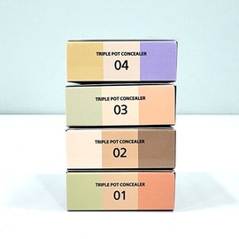 The Saem Cover Perfection Triple Pot Concealer 13g / 더샘 커버 퍼펙션 트리플 팟 컨실러 13g