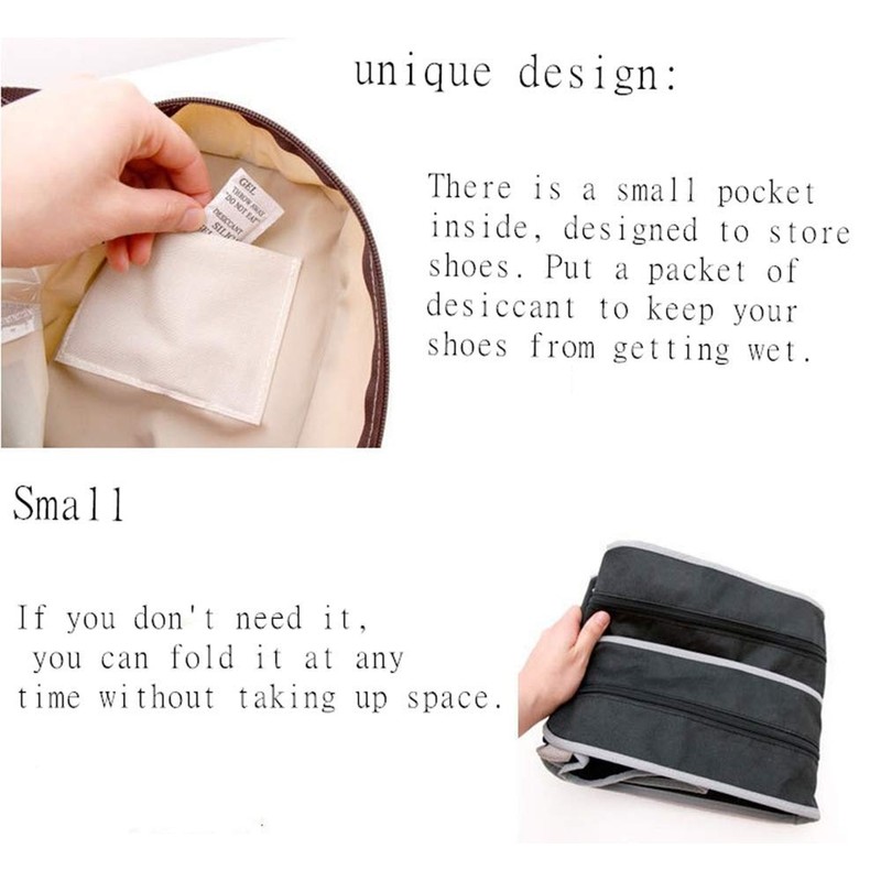 Portable 2 Pack Boots Storage,Short Boots Storage/Protector Bag, Boots Cover(Black)