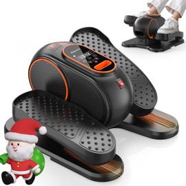 ANCHEER Elliptical Machine,Under Desk Elliptical Machine - Electric Pedal Exerciser with 12 Speed Levels, Quiet Operation, LCD Display & Remote Control - Portable Leg Exerciser for Home Office