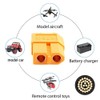 NFHK XT60 Female to Female 12AWG Extension Cable Connector for