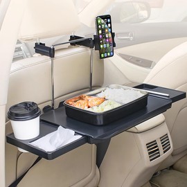 2-in-1 Car Steering Wheel Tray – Multi-Function Car Table for Laptops & Dining | Adjustable, Extra Large 16.8" Surface with Anti-Slip Slots | Compatible with Most Cars & Trucks