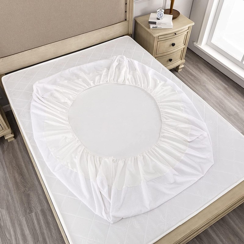 Archiletto Double Waterproof Waxed Mattress Protector Fitted Sheet 160 x