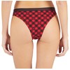 Emporio Armani Women's Tartan Christmas Cotton 2-Pack Brasilian Brief, Vichy