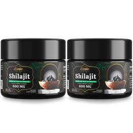 Sennasi 600 MG Shilajit Resin - Shilajit Supplement with Fulvic Acid & 85+ Trace Minerals for Energy, Immunity, Brain Power, 60 Grams
