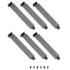E-outstanding PCI Slot Cover 6PCS Black Dust Filter Bracket Expansion
