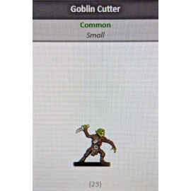 Wizards of the Coast D&D miniatures Legendary Evils GOBLIN CUTTER w/card new/un-played