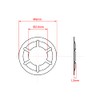 sourcing map Pack of 100 M3 Star Lock Washers 2.5
