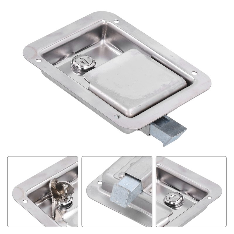 Yctze RVs Gate Latches Flush Mount Paddle Door Latch Weatherproof