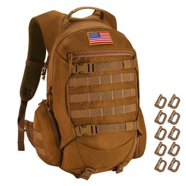 R.SASR 35L Motorcycle backpack for Men, Tactical Backpack, Military Backpack (Khaki)