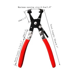 Professional Hose Clamp Pliers Set - Spring Clamp Tool for Automotive Repair, Small Engine Maintenance & Home Plumbing - Radiator Hose Clamp Remover with Ergonomic Grip