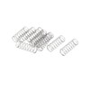 sourcingmap 0.6mmx12mmx35mm 304 Stainless Steel Compression Springs Silver Tone 10pcs