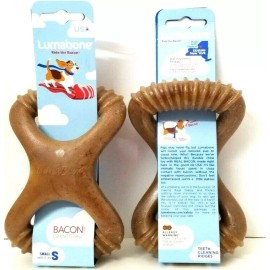 Lumabone 2 pk Lumabone BACON FLAVOR Dental Chew Made in the USA Small DOG under 30 lbs