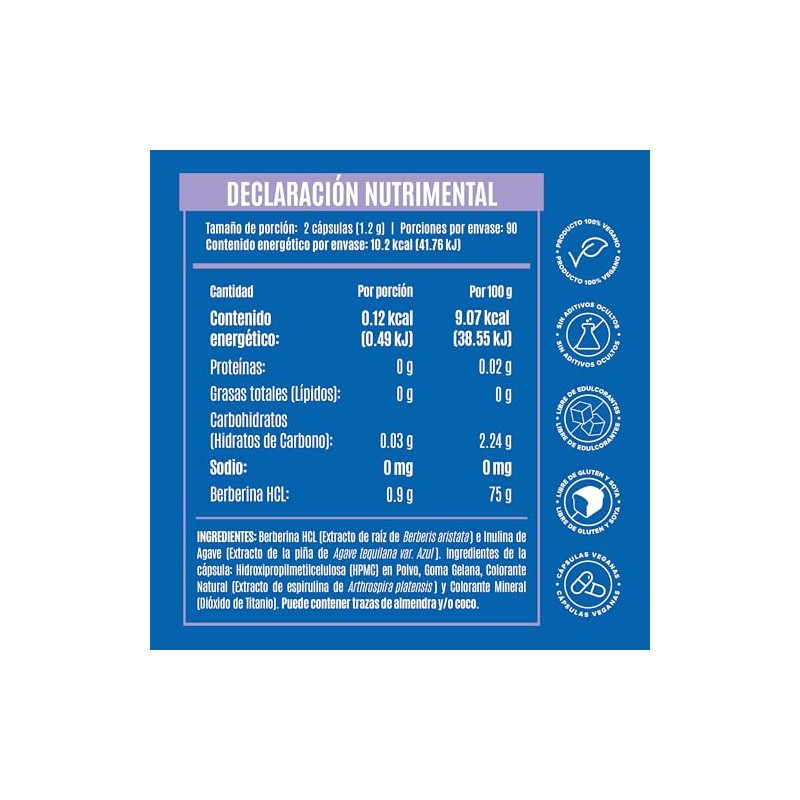 Birdman Berberina HCL 900 mg | Sin Aditivos, Sin Rellenos
