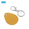 PATIKIL Leather Key Fob, 2 Pack PU Leather Key Fobs
