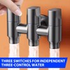 3-Way Water Changer Control Valve, 4 Point Thread Interface (1/2