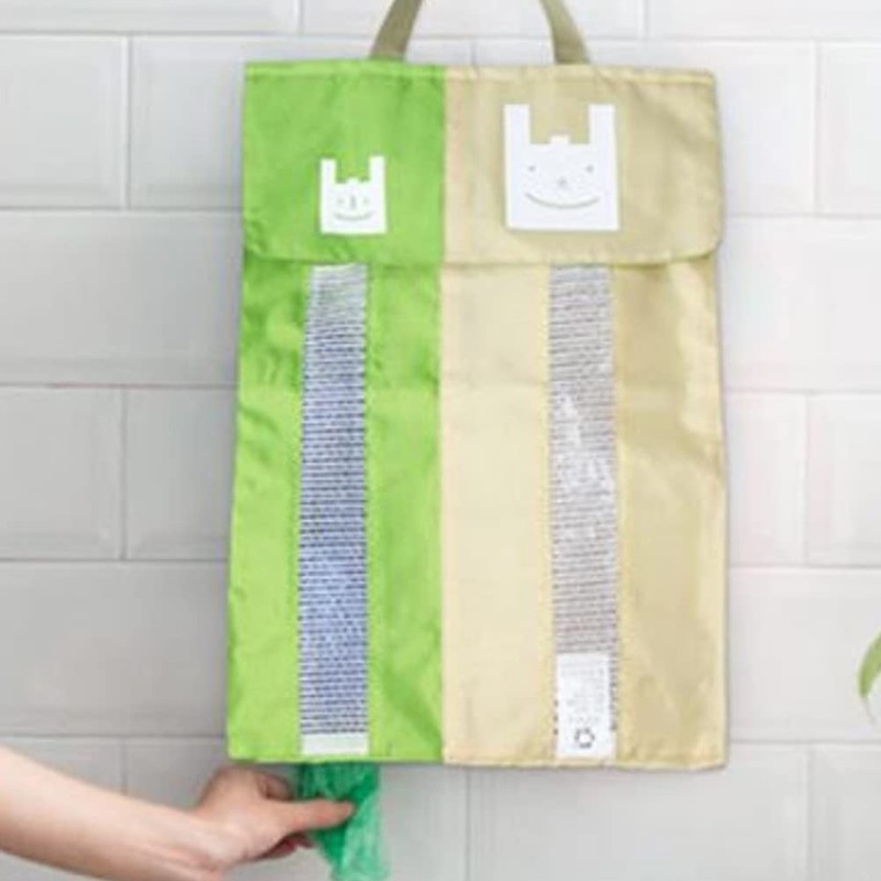 TARATI Plastic Bag Holder, Shopping Bag Stocker, Garbage Bag Storage,