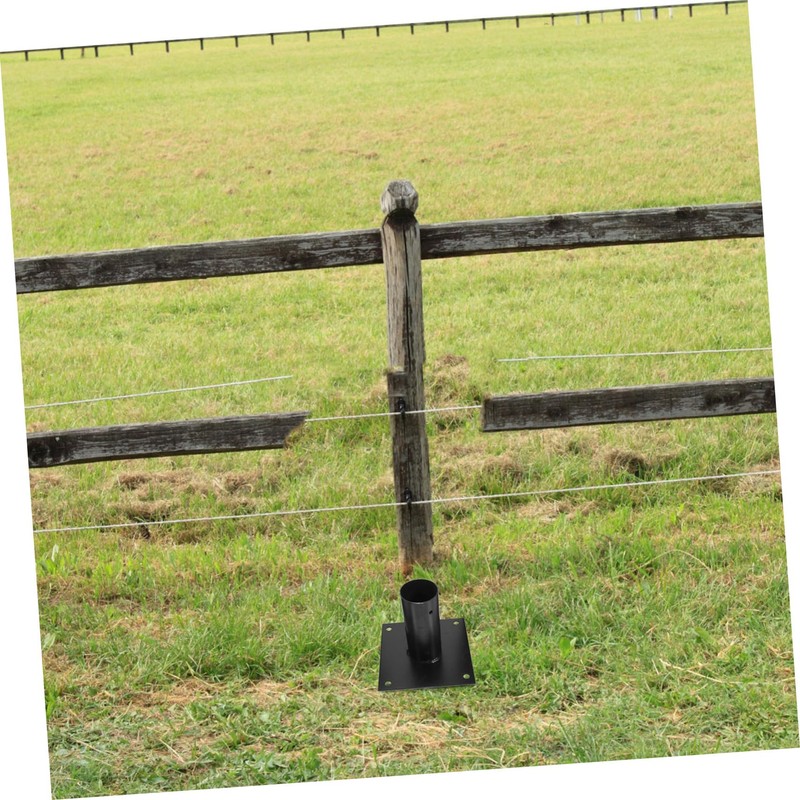 Levemolo 1set Heavy Duty Post Base Support for Fence Repair