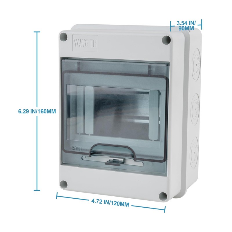 SYIZYEN 5 Way Circuit Breaker Box, IP65 Distribution Protection Box