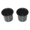 Plastic Small 2 7/8 inch Black Drop in Beverage Drink